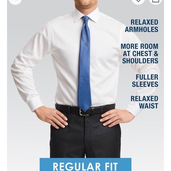 Men’s Classic Regular Fit Stretch Wrinkle Free Dress Shirt in Maroon - Picture 4 of 4